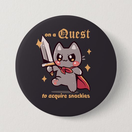 Op zoek naar snackies ronde button 7,6 cm (Voorkant)