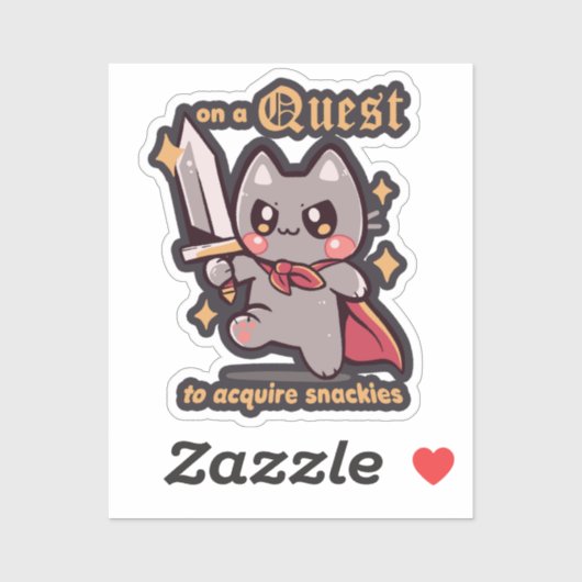 Op zoek naar snackies sticker (Vel)