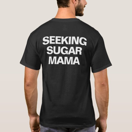 OP ZOEK NAAR SUIKER MAMA T-SHIRT (Achterkant)