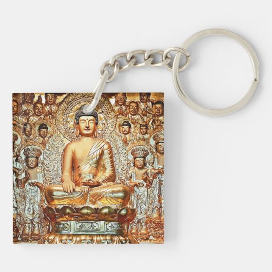 Op zoek naar verlichting sleutelhanger (Achterkant)