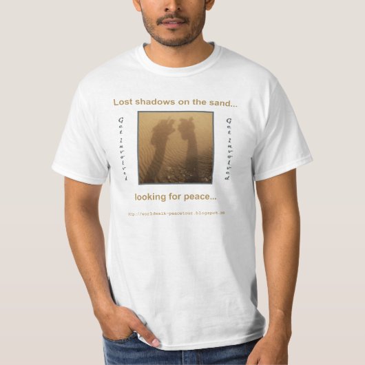 op zoek naar vrede... t-shirt (Voorkant)