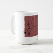 Op zoek naar vrijheid koffiemok (Voorkant links)