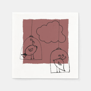 Op zoek naar vrijheid servetten