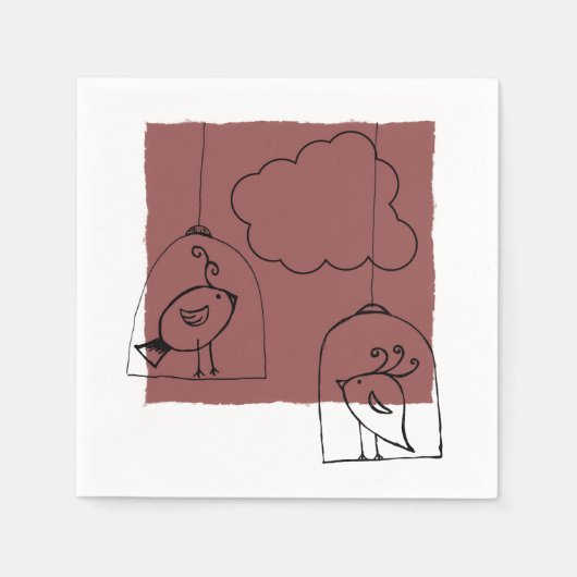 Op zoek naar vrijheid servetten (Voorkant)