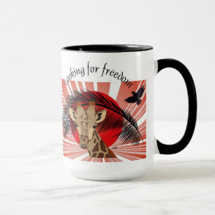 Op zoek naar vrijheid Tasse Mok