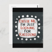 Op zoek naar wasberen Briefkaart (Voorkant / Achterkant)