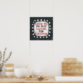 Op zoek naar wasberen Poster Wall Art (Keuken)