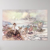 Op zoek naar waterbaby's van Warwick Goble Poster (Voorkant)