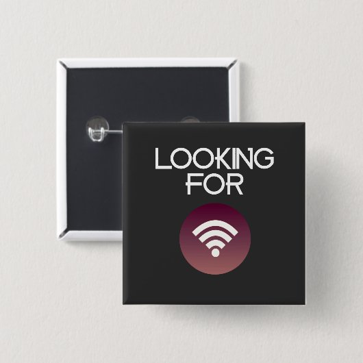 Op zoek naar Wifi Vierkante Button 5,1 Cm (Voorkant /achterkant)