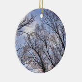 Op zoek naar winterochtendbomen keramisch ornament (Rechts)