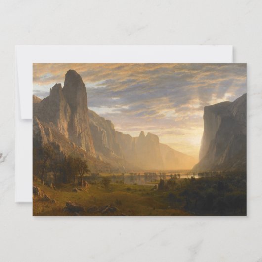 Op zoek naar Yosemite Valley | Albert Bierstadt (Voorkant)
