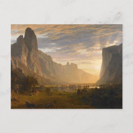 Op zoek naar Yosemite Valley | Albert Bierstadt Briefkaart (Voorkant)