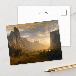 Op zoek naar Yosemite Valley Albert Bierstadt Briefkaart
