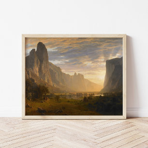 Op zoek naar Yosemite Valley Albert Bierstadt Poster