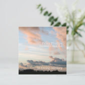 Op zondag 3 kondiging van de vreedzame herdenkings kaart (Staand voorkant)