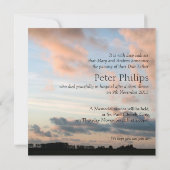 Op zondag 3 kondiging van de vreedzame herdenkings kaart (Achterkant)