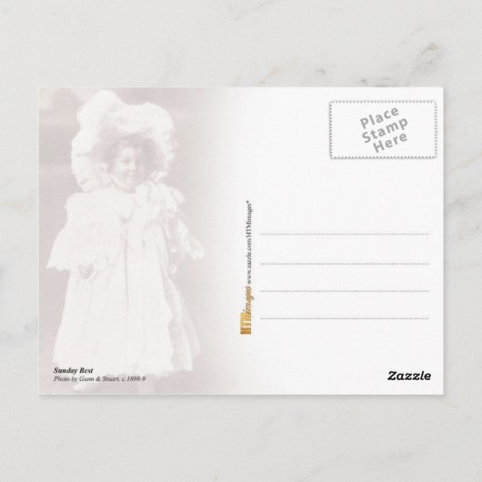 op zondag briefkaart (Achterkant)