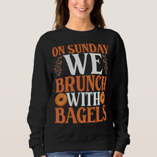 Op zondag brunchen we met Bagels bagel kostuum Trui