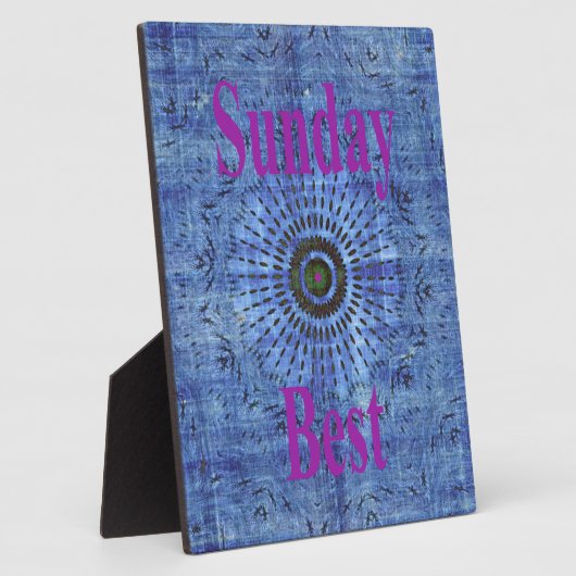 op zondag fotoplaat (Zijkant)