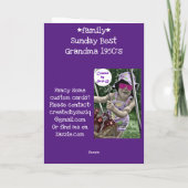 op zondag kaart (Achterkant)