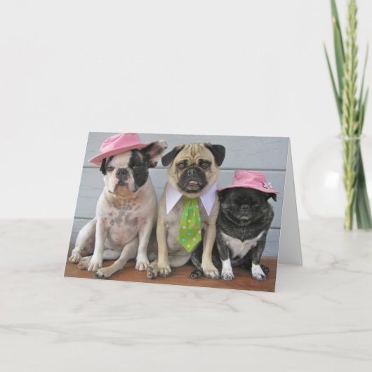 op zondag kaart (Voorkant)