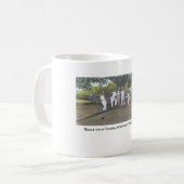 "Op zondag om 12.00 uur" Koffiemok (Voorkant links)