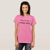 op zondag t-shirt (Voorkant volledig)