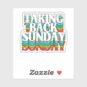 Op zondag terugnemen Funny Sarcasm Sticker (Vel)