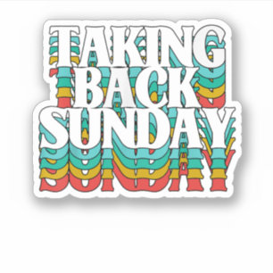 Op zondag terugnemen Funny Sarcasm Sticker