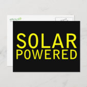 op zonne-energie briefkaart (Voorkant / Achterkant)