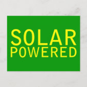 op zonne-energie briefkaart (Voorkant)
