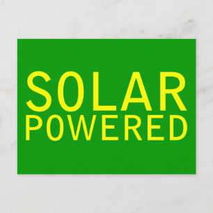 op zonne-energie briefkaart