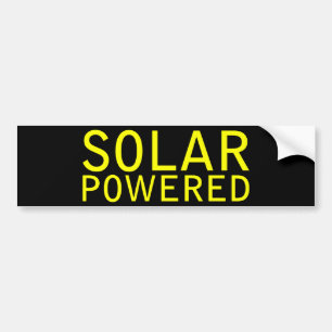 op zonne-energie bumpersticker