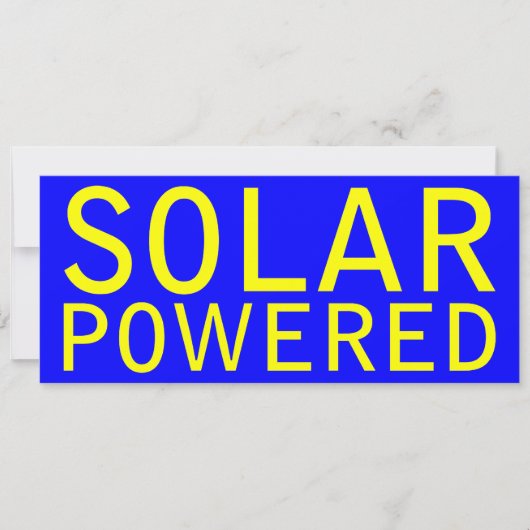 op zonne-energie kaart (Voorkant)