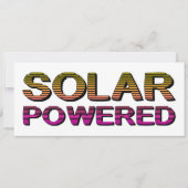 op zonne-energie kaart (Voorkant)