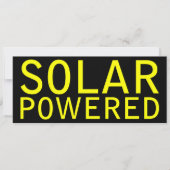 op zonne-energie kaart (Voorkant)