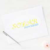 op zonne-energie ovale sticker (Envelop)