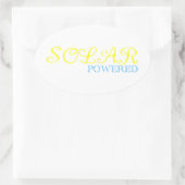 op zonne-energie ovale sticker (Tas)