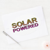 op zonne-energie ovale sticker (Envelop)