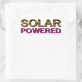 op zonne-energie ovale sticker (Tas)
