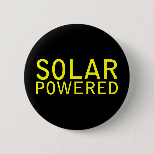 op zonne-energie ronde button 5,7 cm