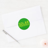op zonne-energie ronde sticker (Envelop)