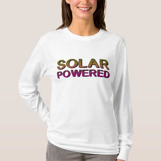 op zonne-energie t-shirt (Voorkant)