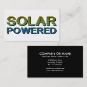 op zonne-energie visitekaartje (Voorkant / Achterkant)
