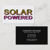 op zonne-energie visitekaartje (Voorkant / Achterkant)