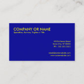 op zonne-energie visitekaartje (Achterkant)