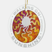 Op zonneschijn lopen keramisch ornament (Links)