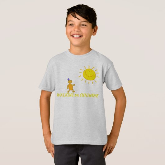 Op zonneschijn lopen t-shirt (Voorkant volledig)