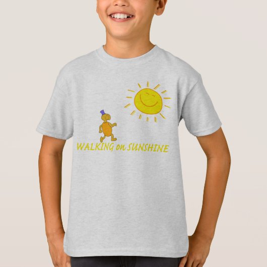 Op zonneschijn lopen t-shirt (Voorkant)