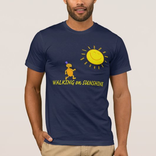 Op zonneschijn lopen t-shirt (Voorkant)